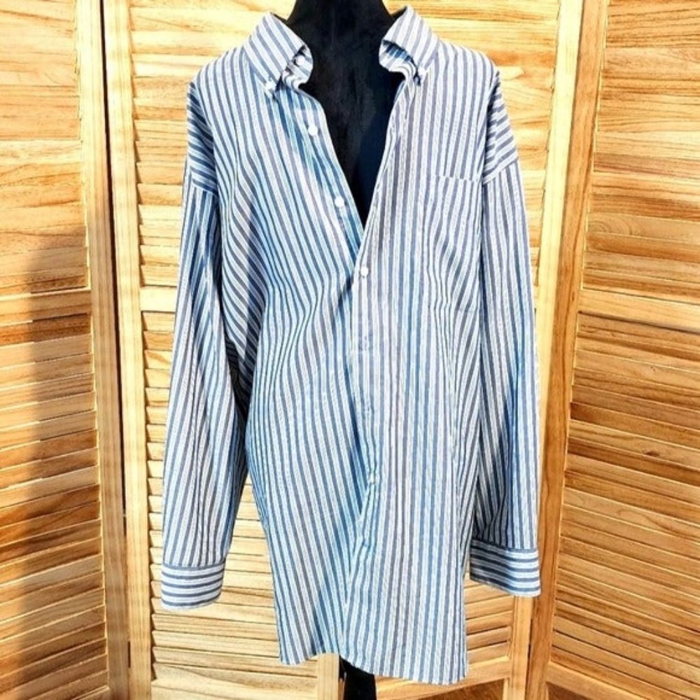 Oak Hill Long Sleeve Shirt - Grey - 20 34/35